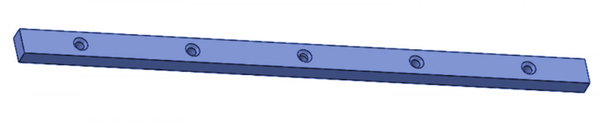سكينة مضادة مقاس 1210x48x28 ملم لجينز 5 فتحات