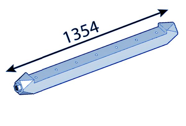 قاعدة سكين مضادة مقاس 1354 × 60 × 60 مم لـ Heizohack ®