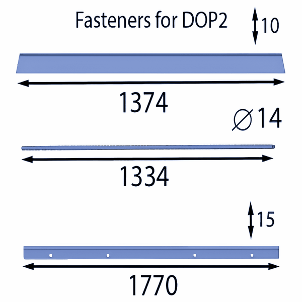 1374 × 10 مم تركيب لوحة قابلة للتغيير (مجموعة) لـ Doppstadt ®