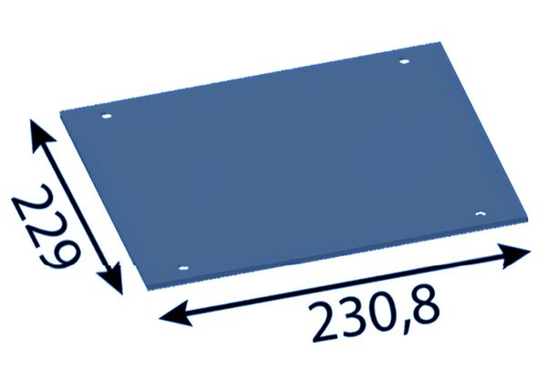 لوح قابل للتبديل في نهاية أنبوب المنفاخ مقاس 230 × 229 مم لـ Heizohack ®