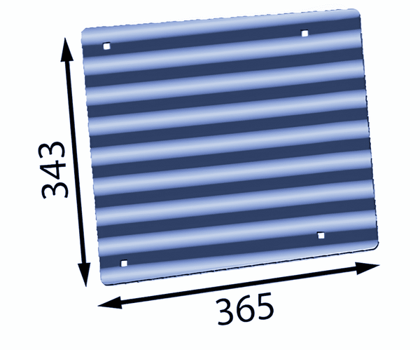 لوح قابل للتغيير في نهاية أنبوب المنفاخ مقاس 365 × 343 × 6 مم لـ Eschlböck ®