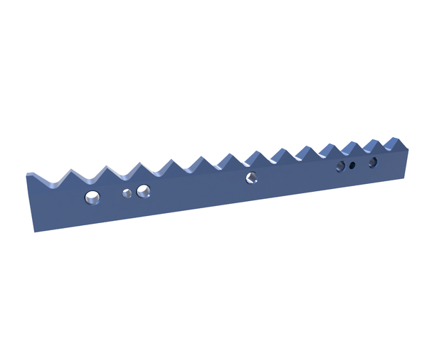سكين الجزء الثابت 491,25x60x20,35 مم لـ Untha LR 1400 L+R